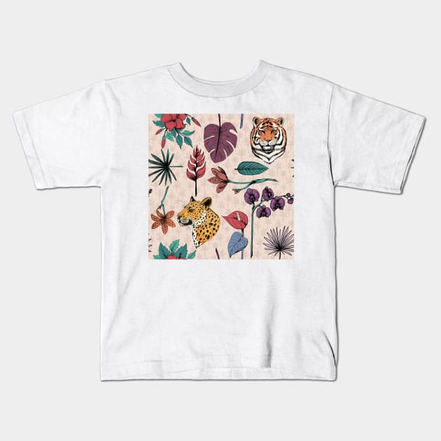 Tropical Jungle Kids T-Shirt by SWON Design